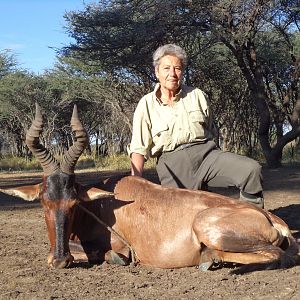 Hunting Red Hartebeest in Namibia