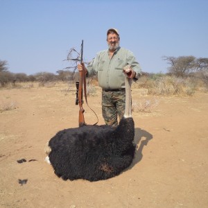 Hunting Ostrich in Namibia