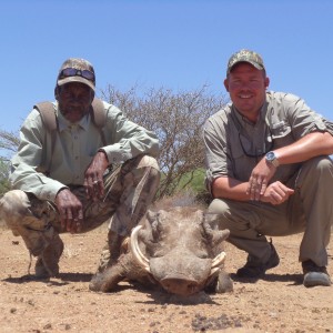 Hunting Warthog in Namibia