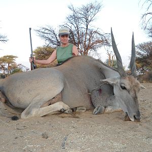 Hunting Cape Eland Female in Namibia