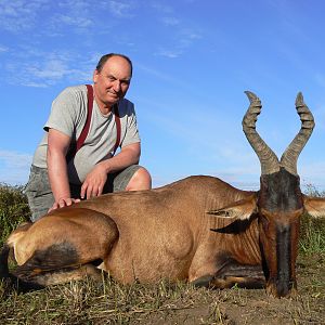 Hunting Red Hartebeest in Namibia