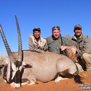 Gemsbok hunted with Wintershoek Johnny Vivier Safaris