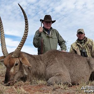 Waterbuck hunted with Wintershoek Johnny Vivier Safaris