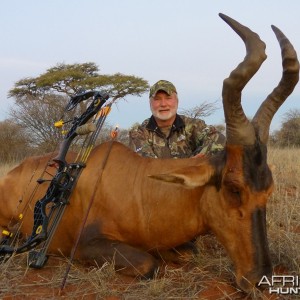 Red Hartebeest hunted with Wintershoek Johnny Vivier Safaris