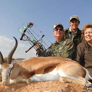 Springbok hunted with Wintershoek Johnny Vivier Safaris