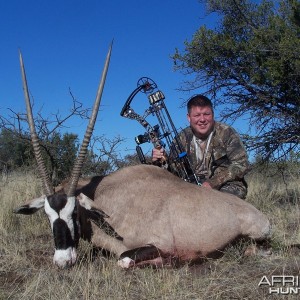 Gemsbok hunted with Wintershoek Johnny Vivier Safaris