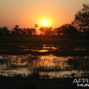 Sunset in Botswana