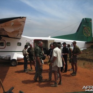 Charter flight in CAR