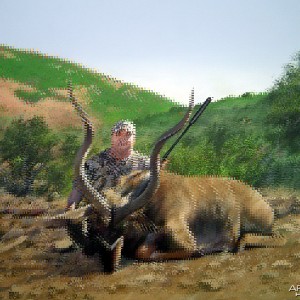 Hunting Trophy Portrait by Dawie Fourie