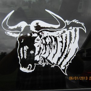 Blue Wildebeest Decal Stickers