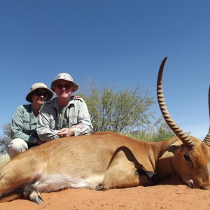 Lechwe hunt with Wintershoek Johnny Vivier Safaris