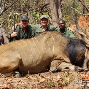 Lord Derby Eland hunt with CAWA in CAR