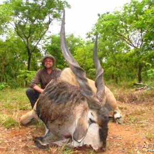 Lord Derby Eland hunt with CAWA in CAR