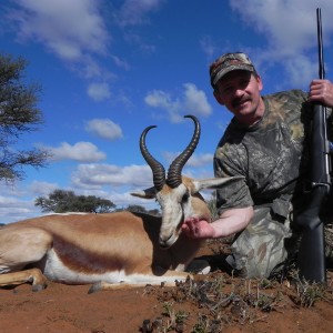 Springbok hunt with Wintershoek Johnny Vivier Safaris