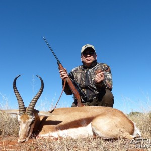 Springbok hunt with Wintershoek Johnny Vivier Safaris