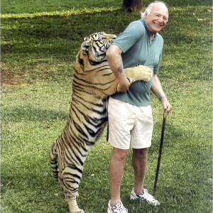 Jorge Alves de Lima with Tiger at his ranch