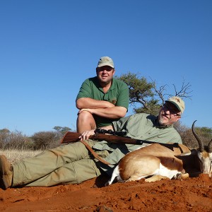 Springbok hunt with Wintershoek Johnny Vivier Safaris