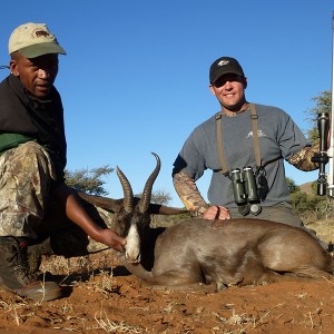 Black Springbok hunt with Wintershoek Johnny Vivier Safaris