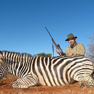 Zebra hunt with Wintershoek Johnny Vivier Safaris