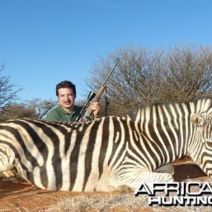 Zebra hunt with Wintershoek Johnny Vivier Safaris