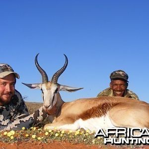 Springbok hunt with Wintershoek Johnny Vivier Safaris