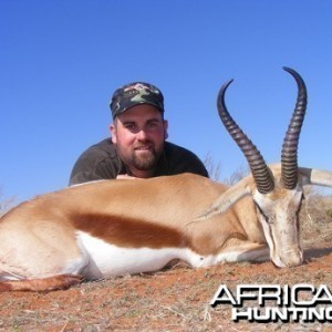 Springbok hunt with Wintershoek Johnny Vivier Safaris