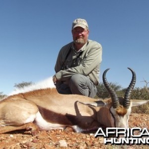 Springbok hunt with Wintershoek Johnny Vivier Safaris