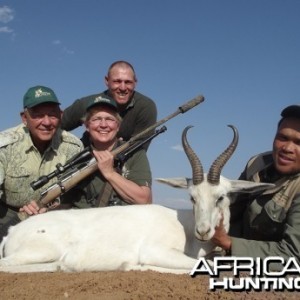 White Springbok hunt with Wintershoek Johnny Vivier Safaris