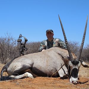 Gemsbok hunted with Ozondjahe Hunting Safaris in Namibia