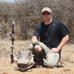 Warthog hunted with Ozondjahe Hunting Safaris in Namibia