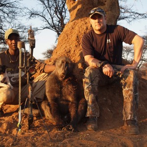 Baboon hunted with Ozondjahe Hunting Safaris in Namibia