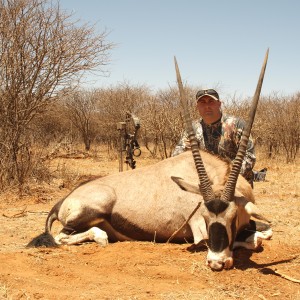 Gemsbok hunted with Ozondjahe Hunting Safaris in Namibia