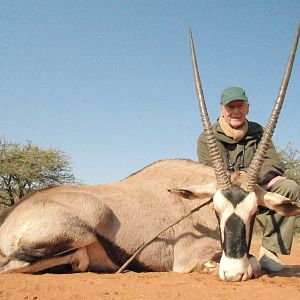 Gemsbok hunted with Ozondjahe Hunting Safaris in Namibia