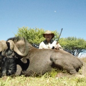 Black Wildebeest hunted with Ozondjahe Hunting Safaris in Namibia