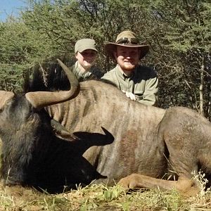 Blue Wildebeest hunted with Ozondjahe Hunting Safaris in Namibia