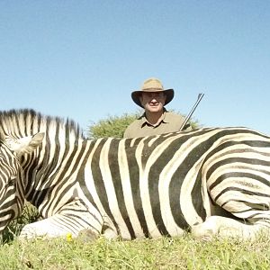 Burchell's Zebra hunted with Ozondjahe Hunting Safaris in Namibia