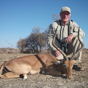 Impala hunted with Ozondjahe Hunting Safaris in Namibia