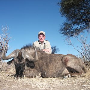 Blue Wildebeest hunted with Ozondjahe Hunting Safaris in Namibia