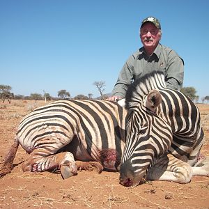 Burchell's Zebra hunted with Ozondjahe Hunting Safaris in Namibia