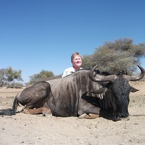 Blue Wildebeest hunted with Ozondjahe Hunting Safaris in Namibia