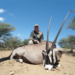 Gemsbok hunted with Ozondjahe Hunting Safaris in Namibia