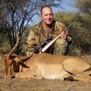 Impala hunted with Ozondjahe Hunting Safaris in Namibia