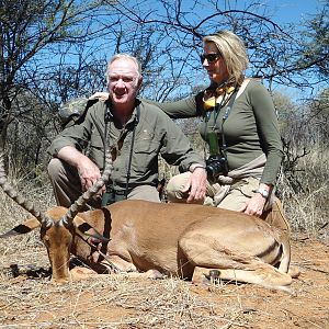 Impala hunted with Ozondjahe Hunting Safaris in Namibia