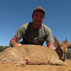 Gray Duiker hunted with Ozondjahe Hunting Safaris in Namibia