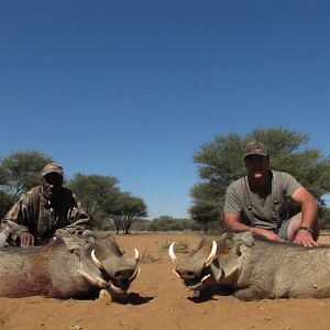 Warthog hunted with Ozondjahe Hunting Safaris in Namibia