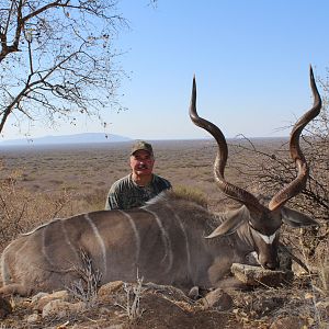 Greater Kudu hunted with Ozondjahe Hunting Safaris in Namibia