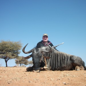 Blue Wildebeest hunted with Ozondjahe Hunting Safaris in Namibia