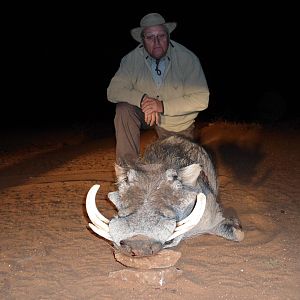 Warthog hunted with Ozondjahe Hunting Safaris in Namibia