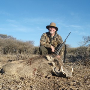 Warthog hunted with Ozondjahe Hunting Safaris in Namibia