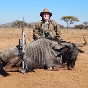 Blue Wildebeest hunted with Ozondjahe Hunting Safaris in Namibia